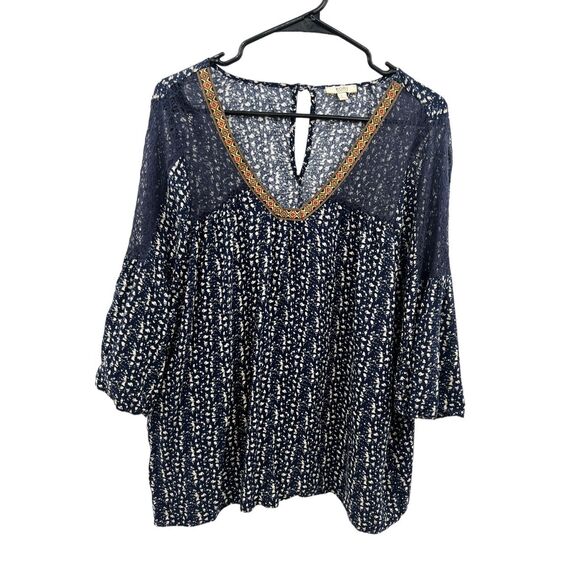 Kori America anthropology,  long sleeve boho top - Picture 1 of 14
